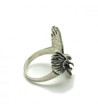 R000261 Stylish Genuine Sterling Silver Ring Solid 925 Eagle Handmade Empress